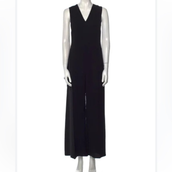 MaxMara Pants - MaxMara V-neck sleeveless wide leg Jumpsuit